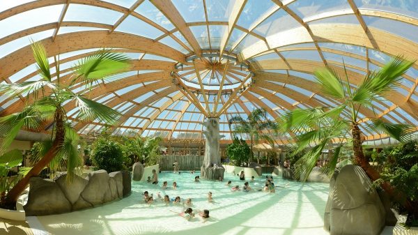 Water park under a dome