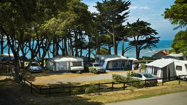 Camping by the sea