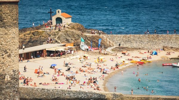 Saint-Vincent beach in Collioure