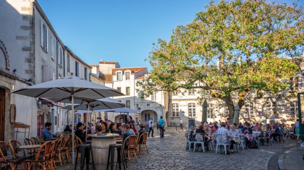 Restaurant terraces in La Rochelle