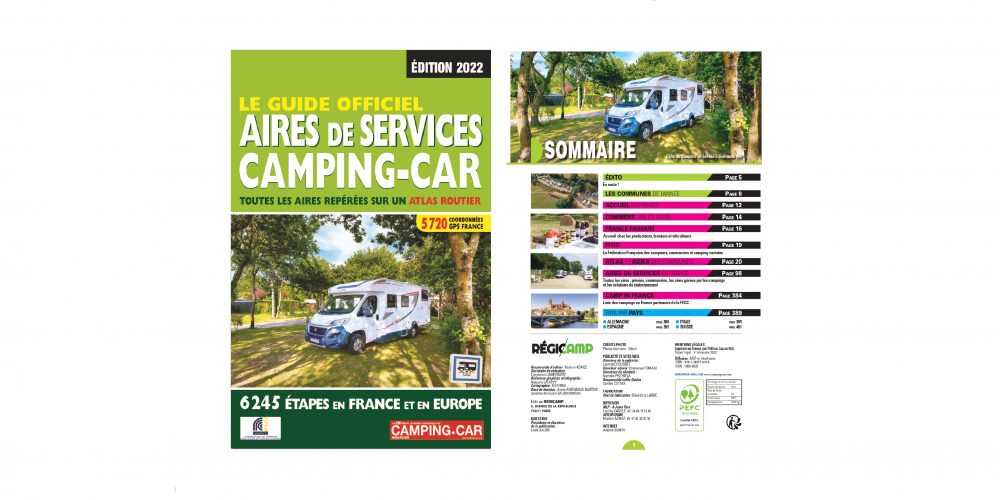 LE GUIDE OFFICIEL AIRES DE SERVICE CAMPING CAR EDITION 2022 visual data 3