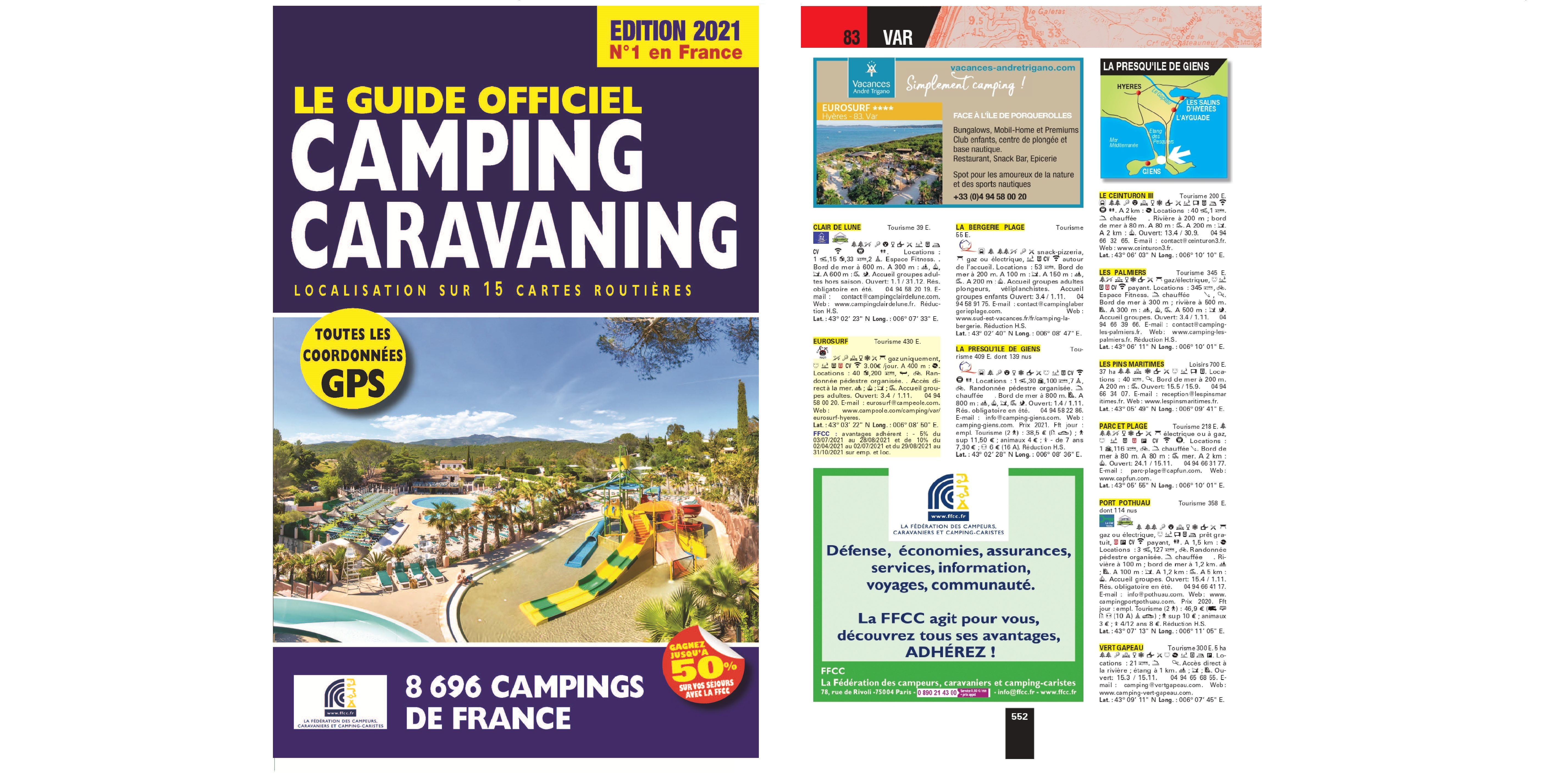 Campings con parcelas en Francia campista