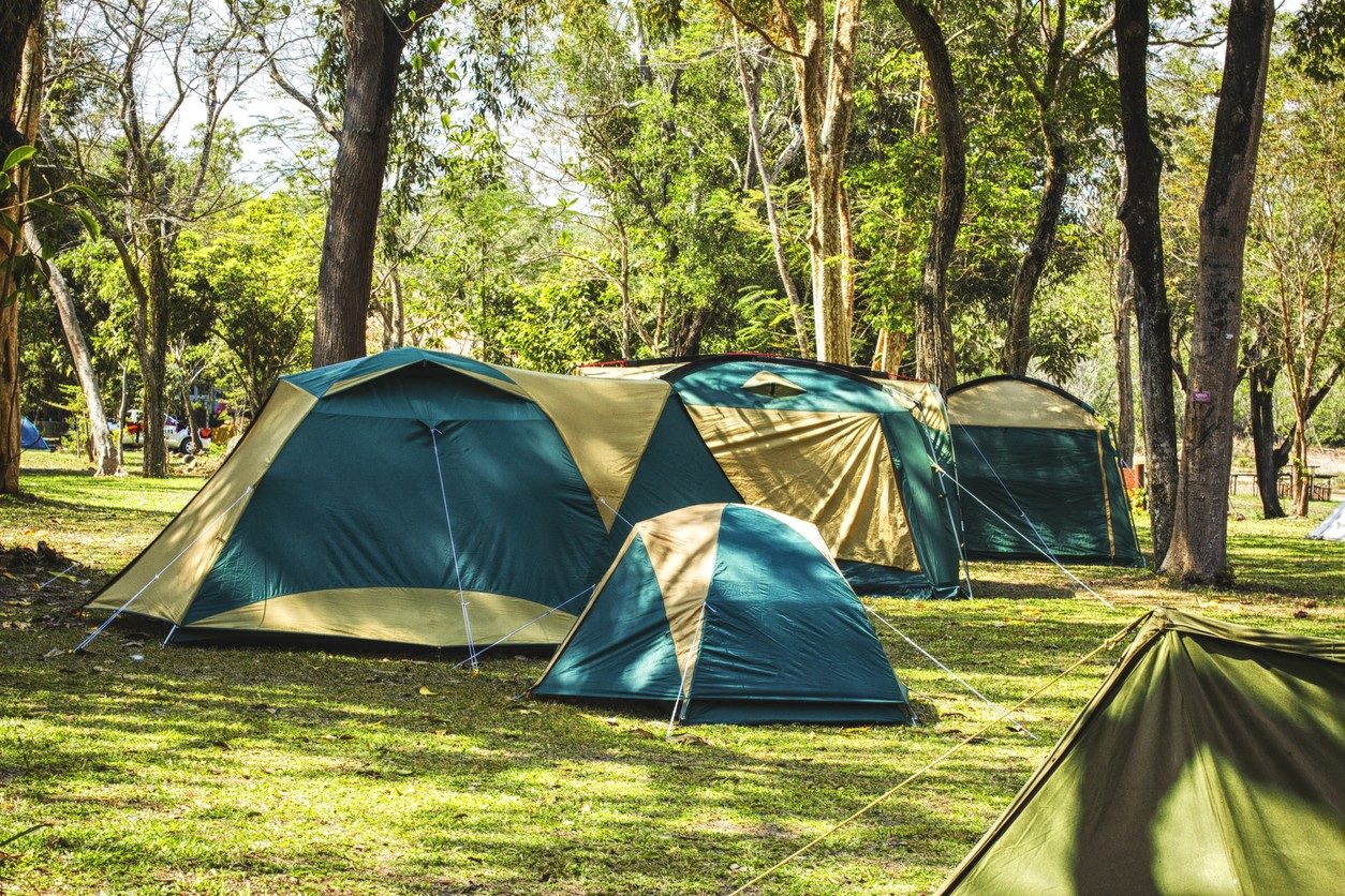 camping tent for 10 person Family With Rooms Book Accommodation | Cayley NYNYS so you can make Choose Option:Platform Aluminum 9/16