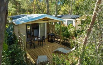 Comfort and space at a premium campsite