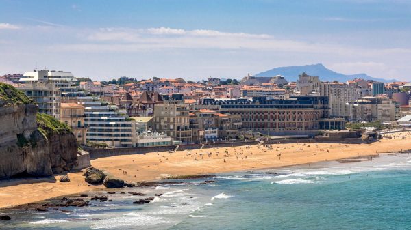 Miramar strand in Biarritz