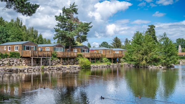 Accommodation on the lake at campsite