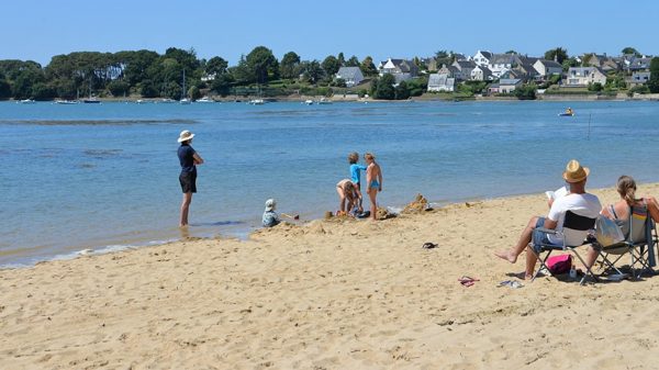 Plage de Locmiquel, à Larmor-Baden