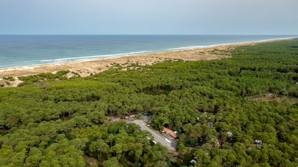 Un camping boisé à 300m de la plage