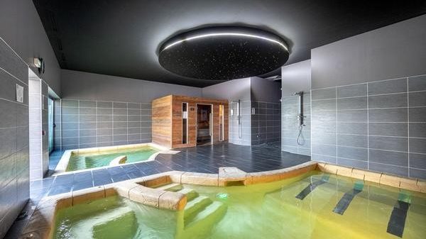 Der Wellnessbereich des Campingplatzes