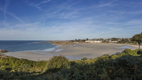 The beach, as seen from the campsite