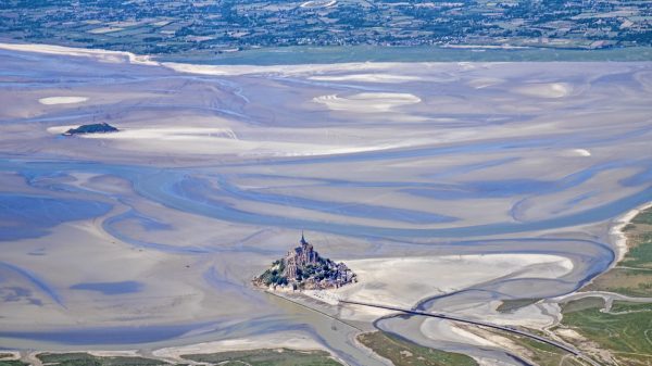 The Bay of Mont Saint-Michel at low tide
