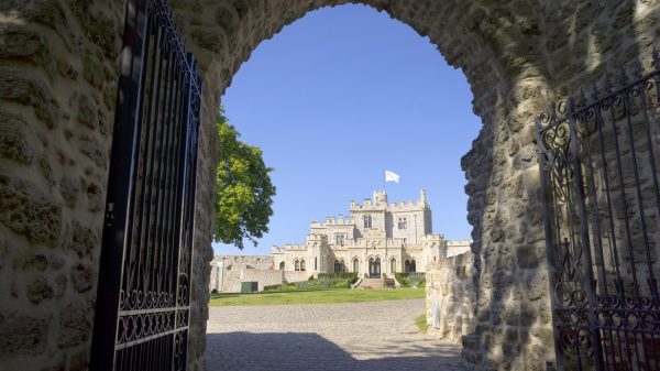 Vue sur le château d'Hardelot