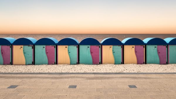 Les fameuses cabines sur les plages de Malo-les-Bains