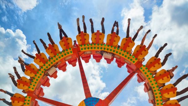 Having fun at an amusement park is part of the holiday experience