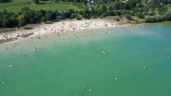 Baño en el lago de Pombonne