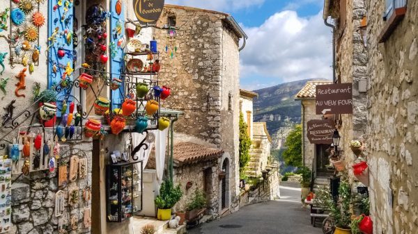 Picturesque street in Gourdon