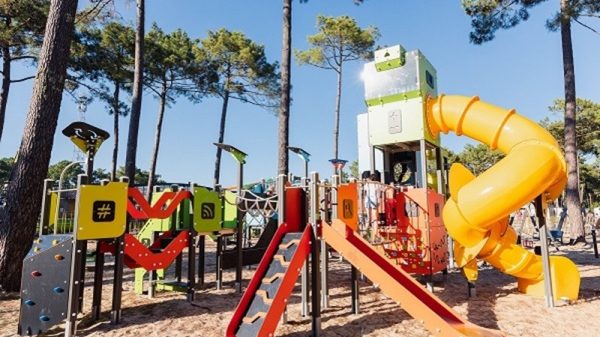 L'aire de jeux du camping