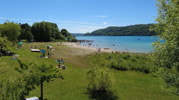 Montferrat Beach, on Lake Paladru