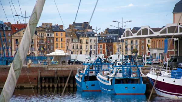 Le port de Dieppe et ses bateaux de pêche