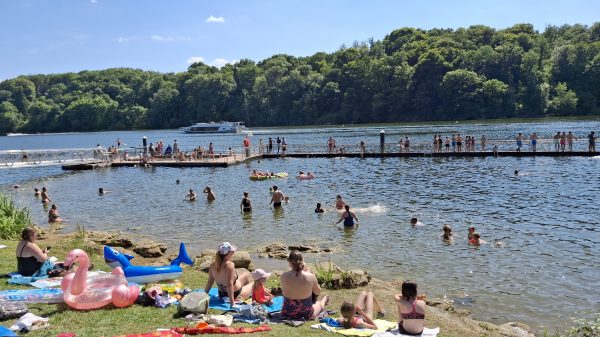 Baignade au Lac de Suisse Normande