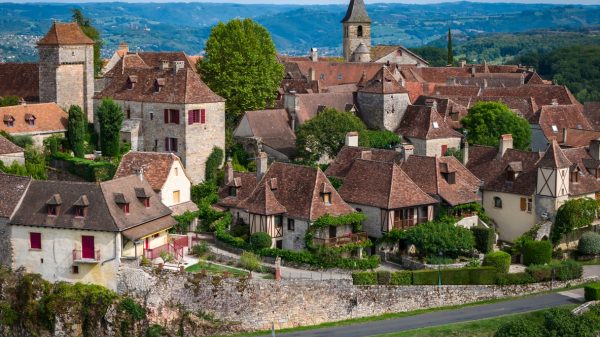View of the village of Loubressac