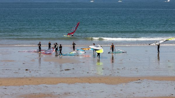 Windsurfen in Saint Malo, Bretagne