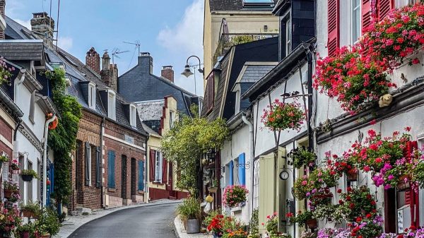 Calle tradicional de Saint Valery Sur Somme