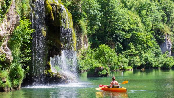 Magnificent landscape of Lozère in Saint-Chely in the Gorges du Tarn
