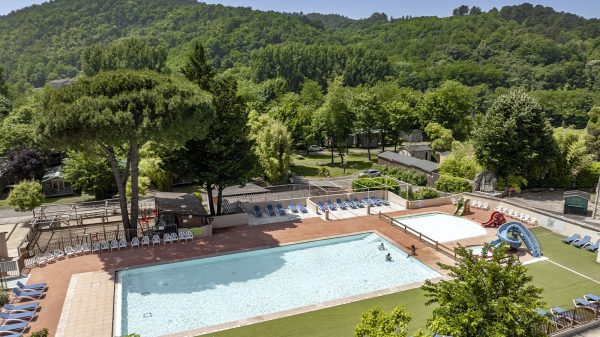A campsite near Anduze, in the heart of the Cévennes countryside