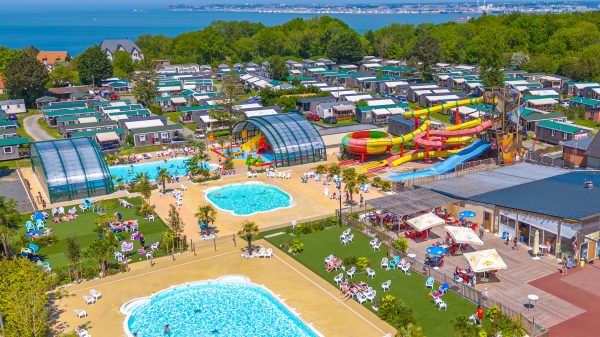 Vue aérienne du camping