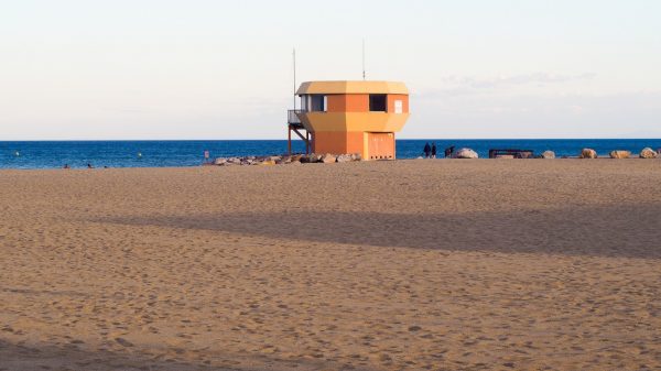 La plage du Kyklos, à Port-Leucate