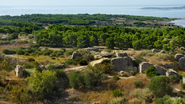 Les vestiges du château de Leucate, une destination de randonnée
