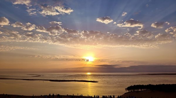 Sunset from the Dune du Pyla 