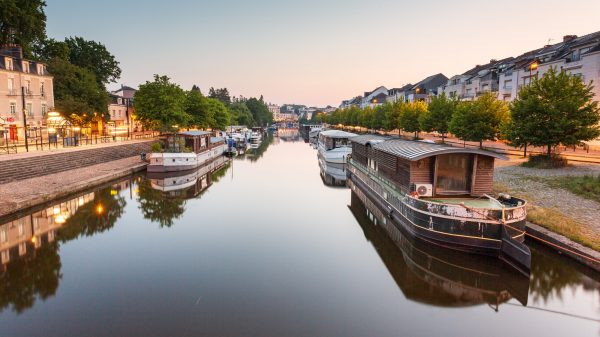 Barcazas a orillas del Erdre 