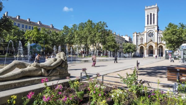 Place Jean Jaurès in the centre of Saint-Étienne 
