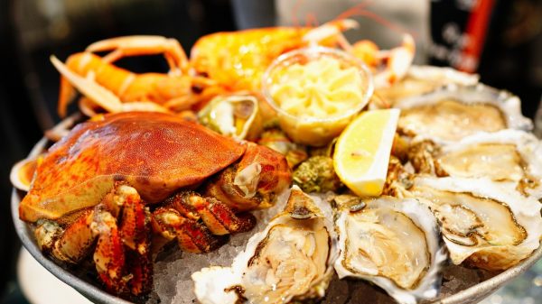 Seafood platter, to be enjoyed in Normandy