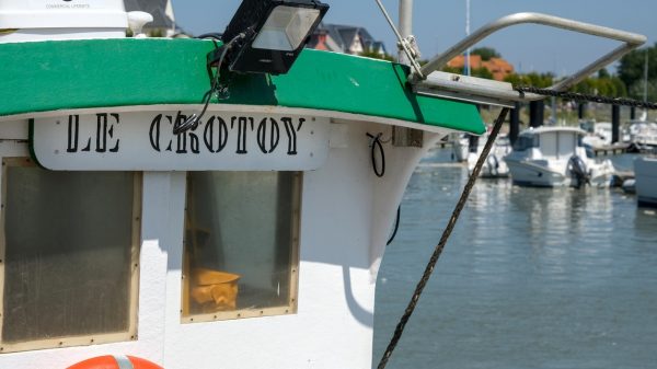 Bateau de pêche dans le port du Crotoy