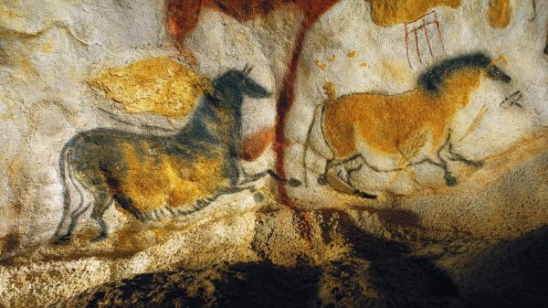 The Chinese horse fresco, at Lascaux II
