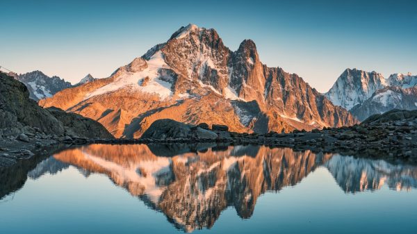 Landschaft der französischen Alpen