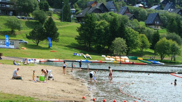  Swimming at Lac des Hermines