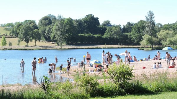 The beach at Philippe pond, for an afternoon’s swim with the family