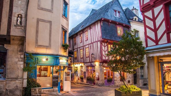Die Straßen der Altstadt von Vannes 