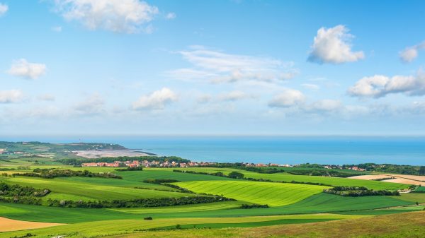 Beautiful scenery on the Opal Coast, between Calais and Boulogne-sur-Mer