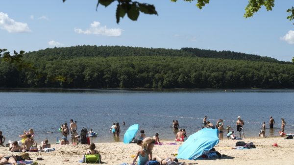 Strand van het Lac des Vieilles Forges