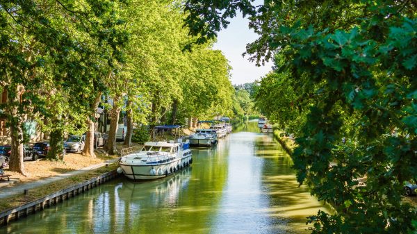 Vue du Canal du Midi à Carcassonne