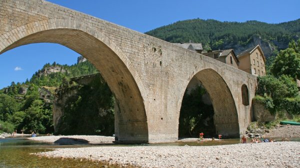 Baignade du pont de Sainte-Enimie