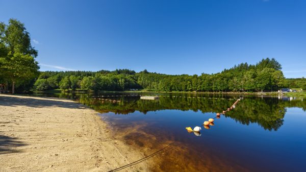La plage du plan d'eau de l'Enclose