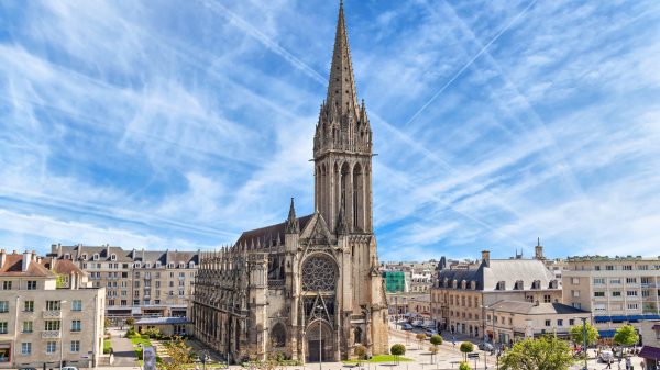 View of Saint Pierre Church in Caen 