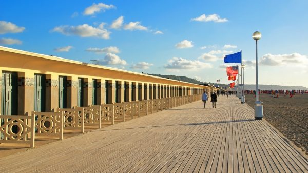 View of Les Planches in Deauville 