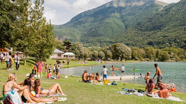 Swimming at Valbonnais Lake
